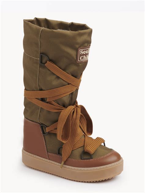 see by chloe snow boots|chloe original perfume boots.